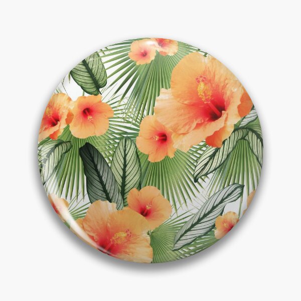 Item preview, Hibiscus Calathea Fan Palm Leaves Jungle #3 #tropical #decor #art designed and sold by Anita's & Bella's Art.