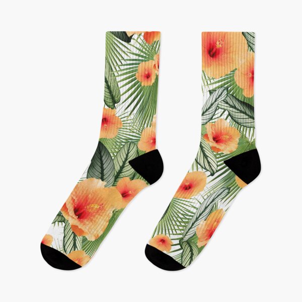 Item preview, Hibiscus Calathea Fan Palm Leaves Jungle #3 #tropical #decor #art designed and sold by Anita's & Bella's Art.