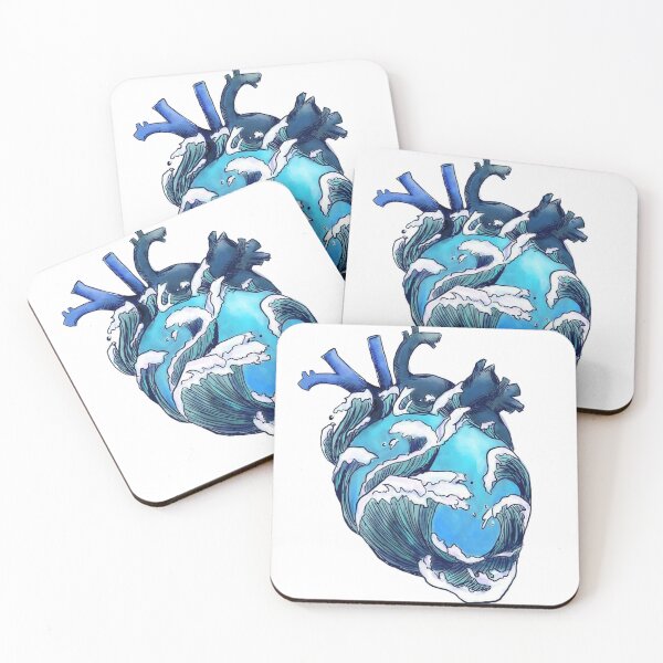 Item preview, ocean heart designed and sold by aleajsstuff.