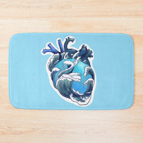 Item preview, ocean heart designed and sold by aleajsstuff.