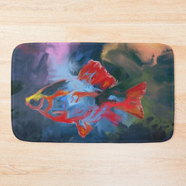 Item preview, fish on an abstract background designed and sold by 4ortiv.