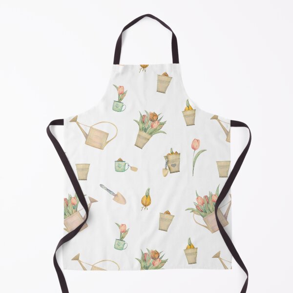 Item preview, Elegant Tulips and Garden Tools Pattern designed and sold by Hommie9977.