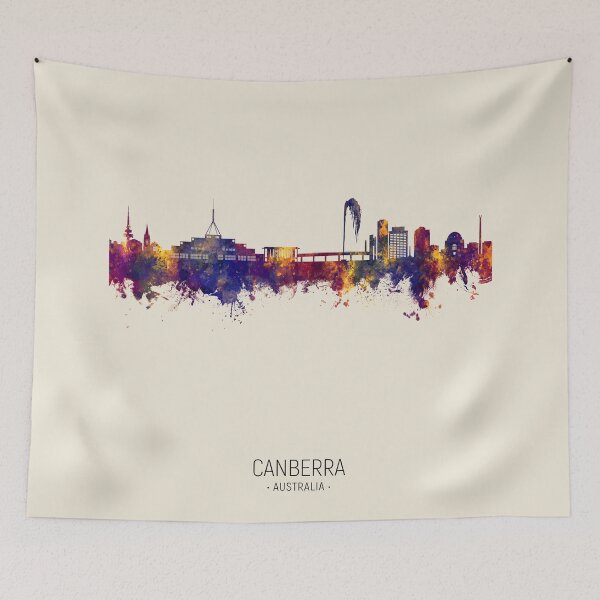 Item preview, Canberra Australia Skyline designed and sold by ArtPrints.