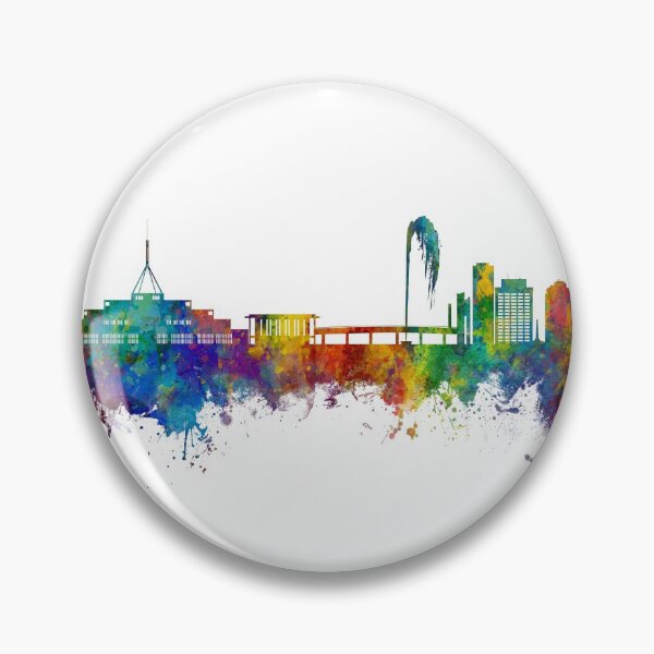 Item preview, Canberra Australia Skyline designed and sold by ArtPrints.