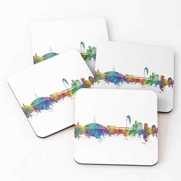 Item preview, Canberra Australia Skyline designed and sold by ArtPrints.