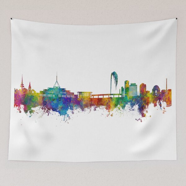 Item preview, Canberra Australia Skyline designed and sold by ArtPrints.