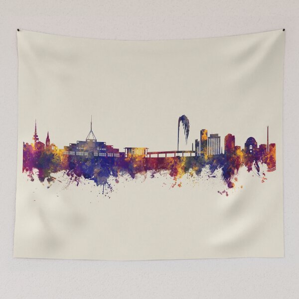 Item preview, Canberra Australia Skyline designed and sold by ArtPrints.