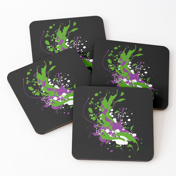 Item preview, Ink Splatter Design Green Purple designed and sold by everything4eva.