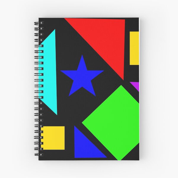 Item preview, Shapes and colors on black designed and sold by stafmitch.