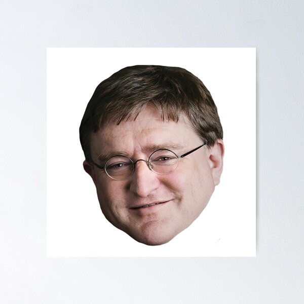 Gabe Newell Poster for Sale by pyro gay