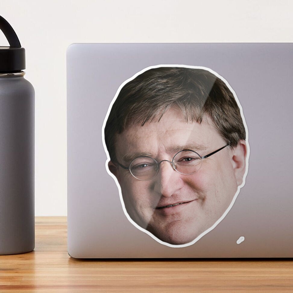 Gaben - Gabe Newell Meme Sticker for Sale by KiyomiShop