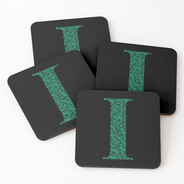 Item preview, Letter I Emerald Dark Green Glitter Effect Alphabet designed and sold by Sour Soul.
