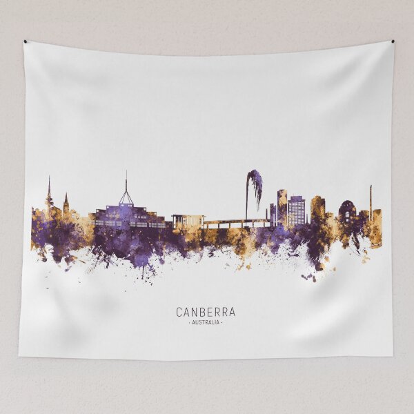 Item preview, Canberra Australia Skyline designed and sold by ArtPrints.