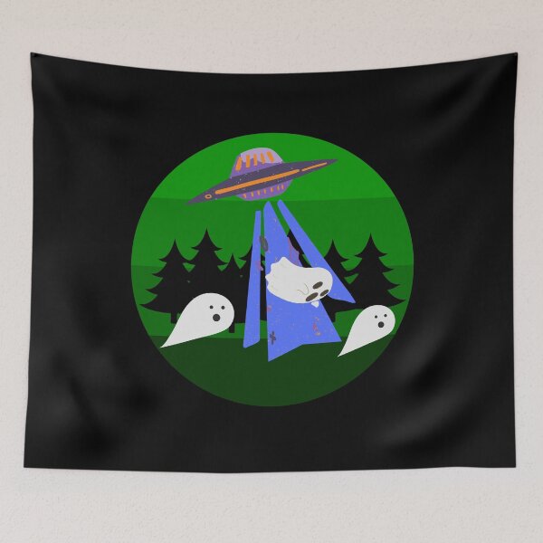 Item preview, UFO Capturing Ghosts designed and sold by Quadghouls.