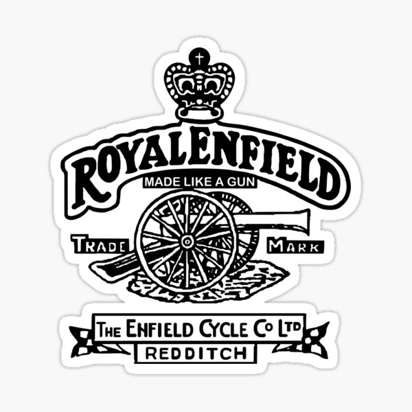 Royal Enfield Motorcycles Vintage Logo Sticker