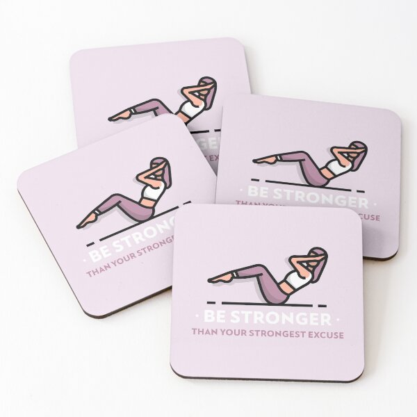 Item preview, Be Stronger Than Your Strongest Excuse designed and sold by FitFabFunny.