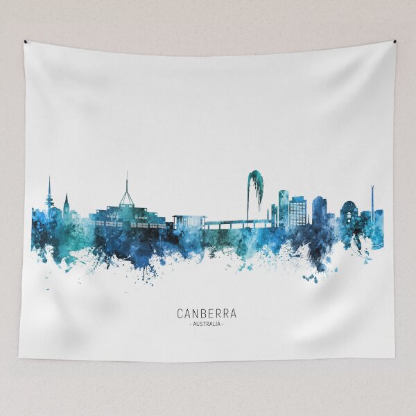 Item preview, Canberra Australia Skyline designed and sold by ArtPrints.