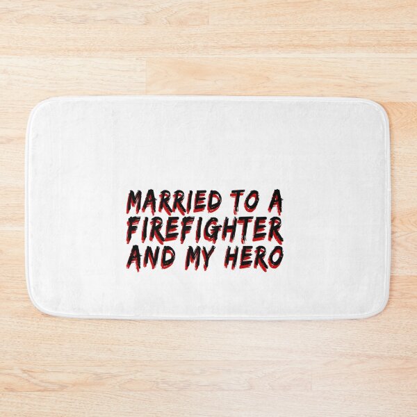Item preview, Married to a firefighter and my hero designed and sold by zPremium.
