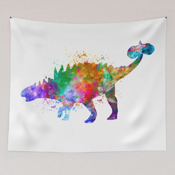 Item preview,  Euoplocephalus dinosaur in watercolor designed and sold by paulrommer.