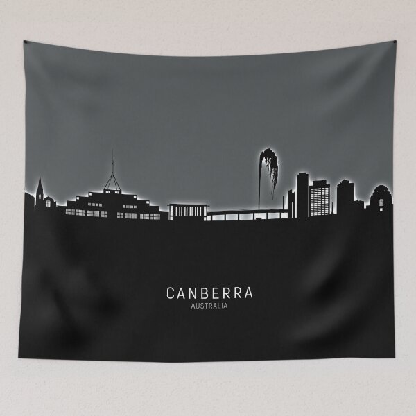 Item preview, Canberra Australia Skyline designed and sold by ArtPrints.