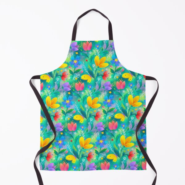 Item preview, Summer flowers green background designed and sold by 1enchik.