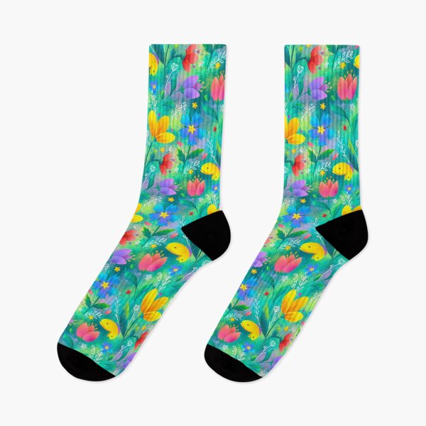 Item preview, Summer flowers green background designed and sold by 1enchik.
