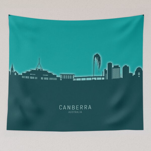Item preview, Canberra Australia Skyline designed and sold by ArtPrints.