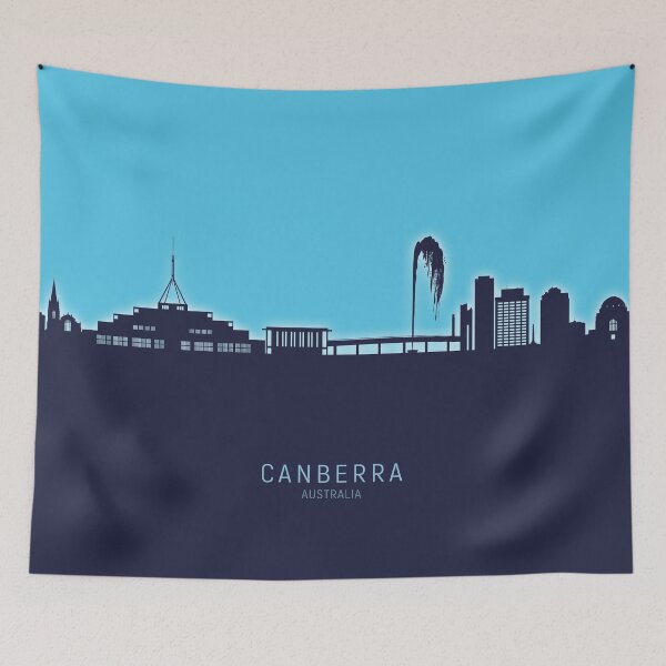 Item preview, Canberra Australia Skyline designed and sold by ArtPrints.