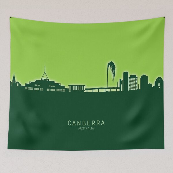 Item preview, Canberra Australia Skyline designed and sold by ArtPrints.
