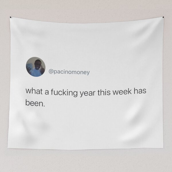 Item preview, what a fucking year this week has been. designed and sold by yasminfreeman.