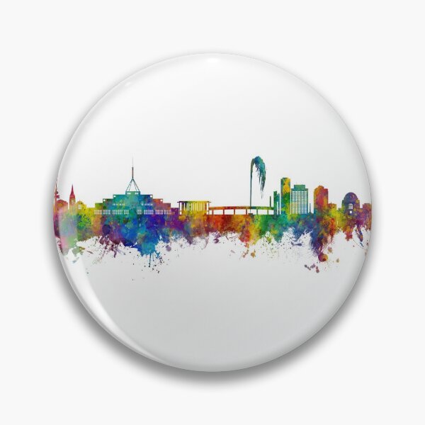 Item preview, Canberra Australia Skyline designed and sold by ArtPrints.