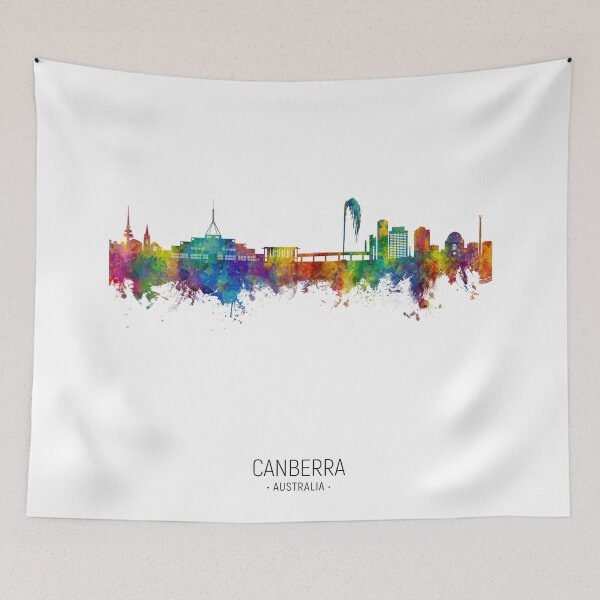 Item preview, Canberra Australia Skyline designed and sold by ArtPrints.