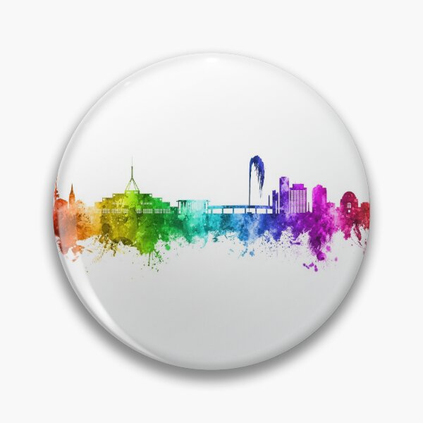 Item preview, Canberra Australia Skyline designed and sold by ArtPrints.