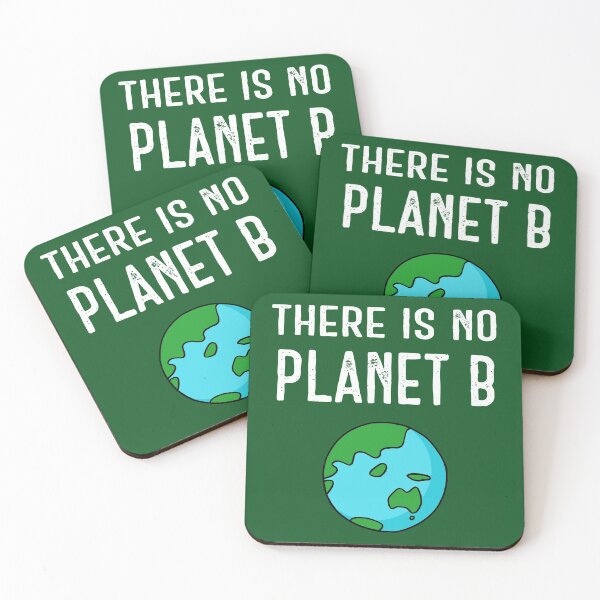 Item preview, There Is No Planet B (Vivid) – White on Dark Green designed and sold by ImperfectLife.