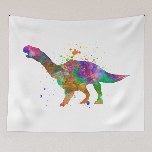 Item preview, muttaburrasaurus dinosaur in watercolor designed and sold by paulrommer.