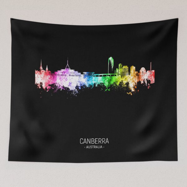Item preview, Canberra Australia Skyline designed and sold by ArtPrints.