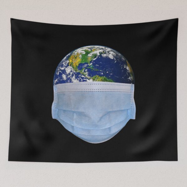 Item preview, World Wearing a Face Mask designed and sold by MarkUK97.