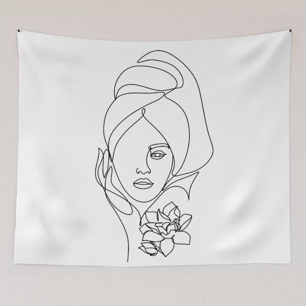 Item preview, Women with Towel, One Line Print, Modern Art Poster, Single Line Art, Minimal Line Art, Single Line Drawing, Nude Line Drawing, Line Art designed and sold by OneLinePrint.
