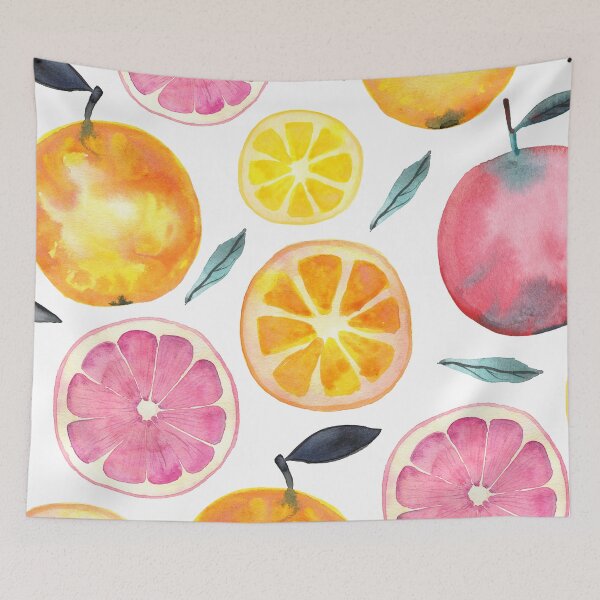 Item preview, Precioso patrón de acuarela naranjas y pomelos designed and sold by Hommie9977.