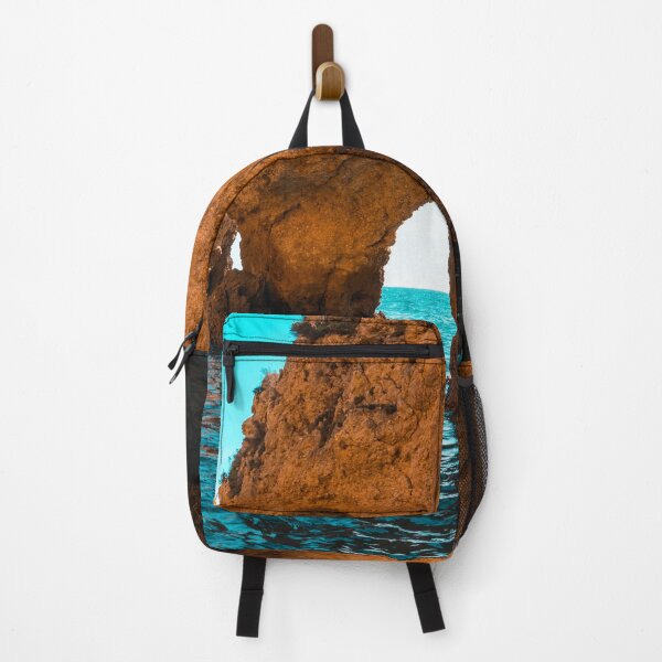 Item preview, Rough Beauty - Sea Stacks and Natural Arches in Orange and Teal designed and sold by Georgia Mizuleva.
