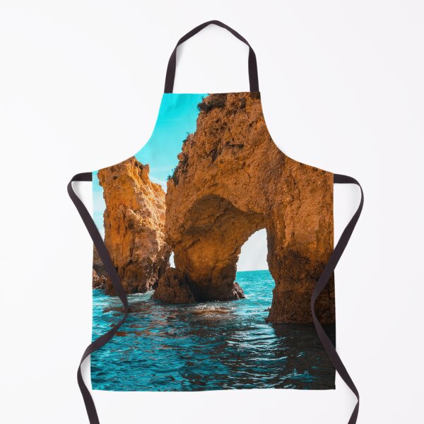 Item preview, Rough Beauty - Sea Stacks and Natural Arches in Orange and Teal designed and sold by Georgia Mizuleva.