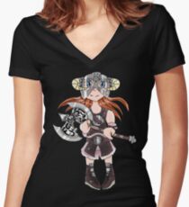 Dovahkiin(Girl) Women's Fitted V-Neck T-Shirt
