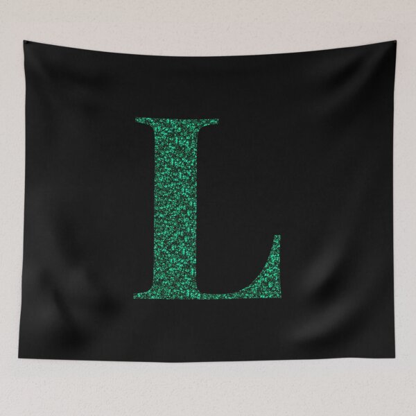 Item preview, Letter L Emerald Dark Green Glitter Effect Alphabet designed and sold by Sour Soul.