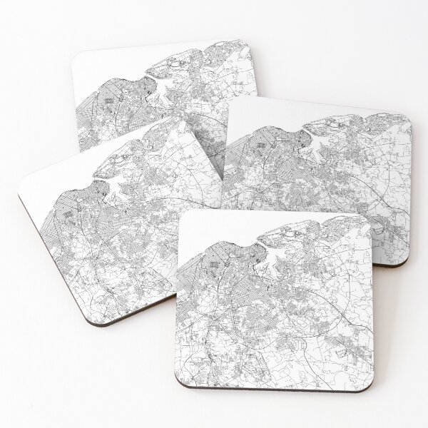 Item preview, Havana White Map designed and sold by multiplicitymap.