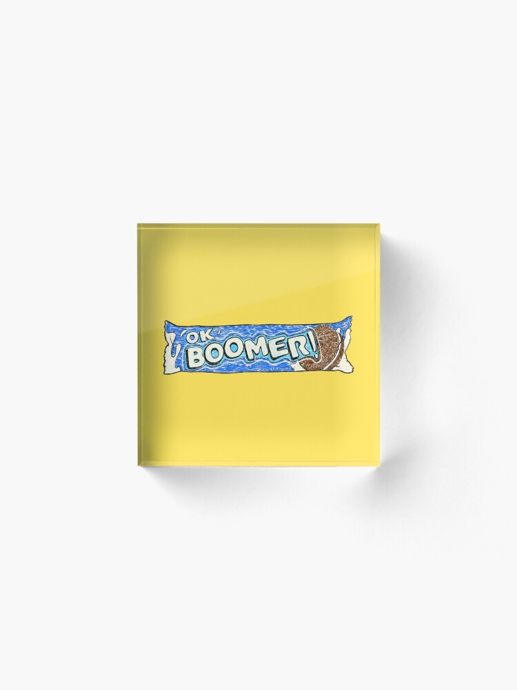 Alternate view of Ok Boomer Acrylic Block