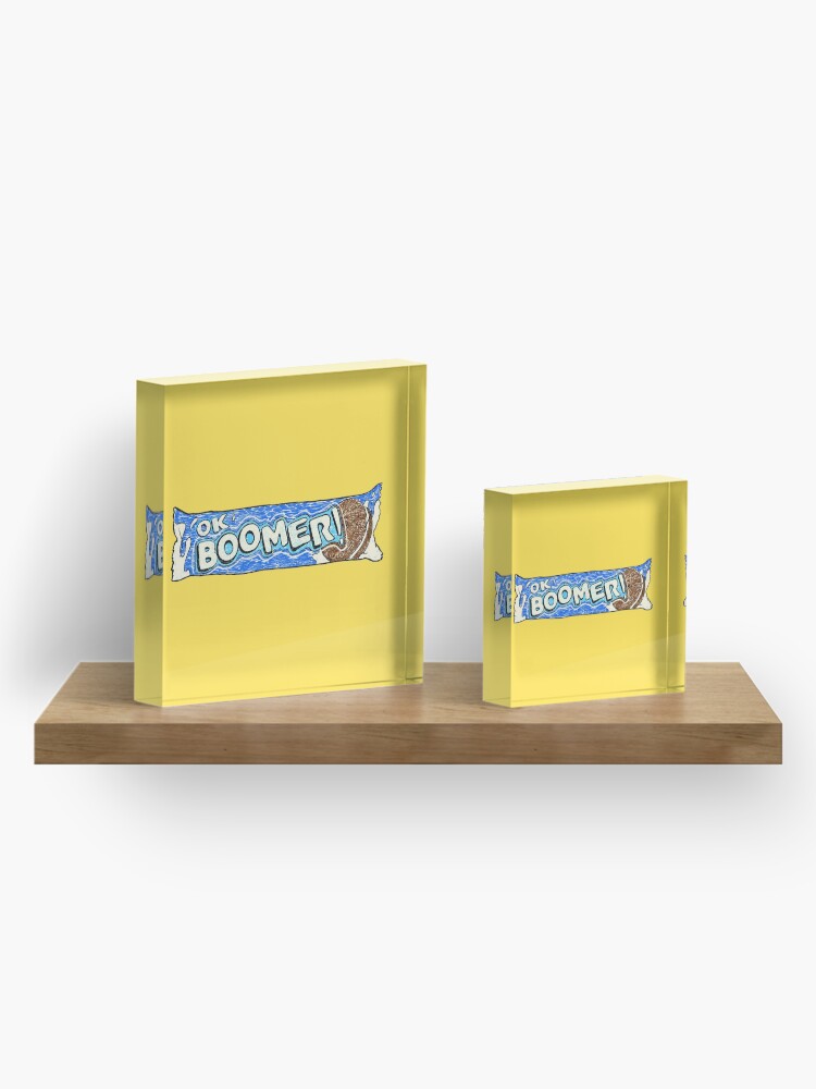 Alternate view of Ok Boomer Acrylic Block