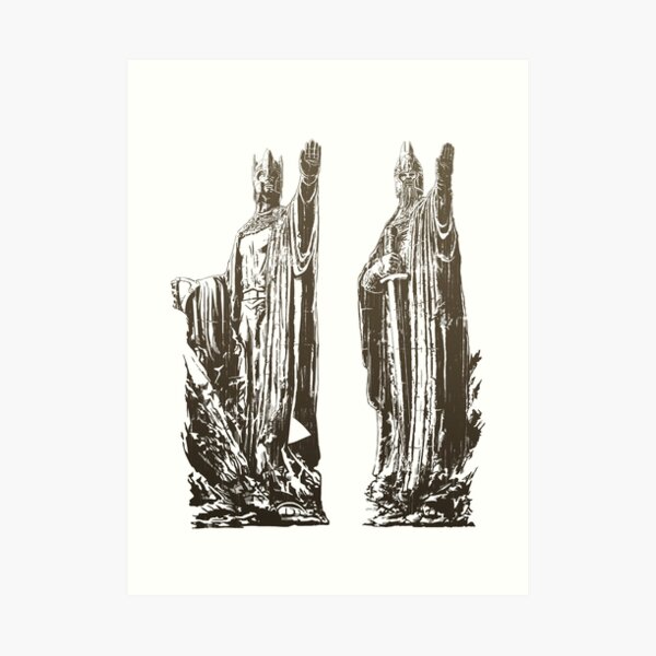 Argonath - The Pillars of Kings Art Print
