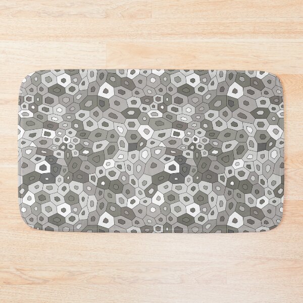 Item preview, Shades of gray hexagon geometric pattern designed and sold by natalyon.