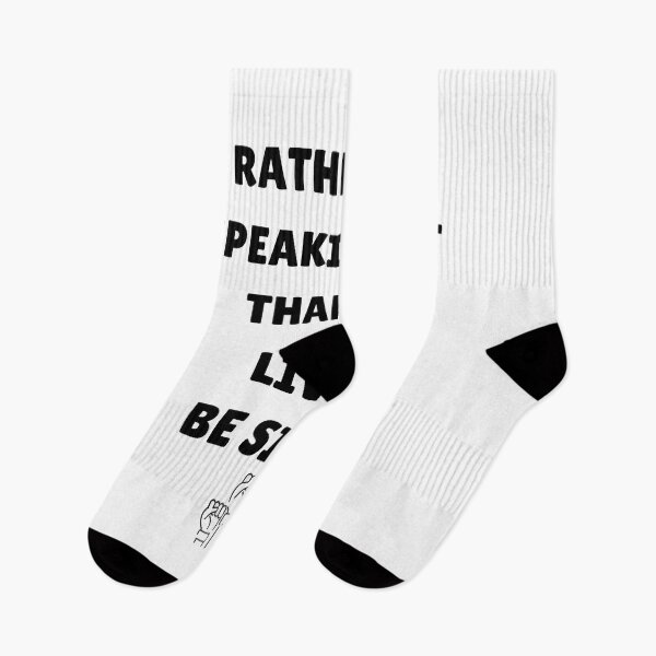 Item preview, Rather Die Speaking Out Than To Live & Be Silent designed and sold by greenchimp.