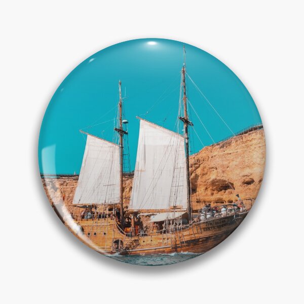 Item preview, Colorful Coastal Sailing on an Old Wooden Tall Ship designed and sold by Georgia Mizuleva.